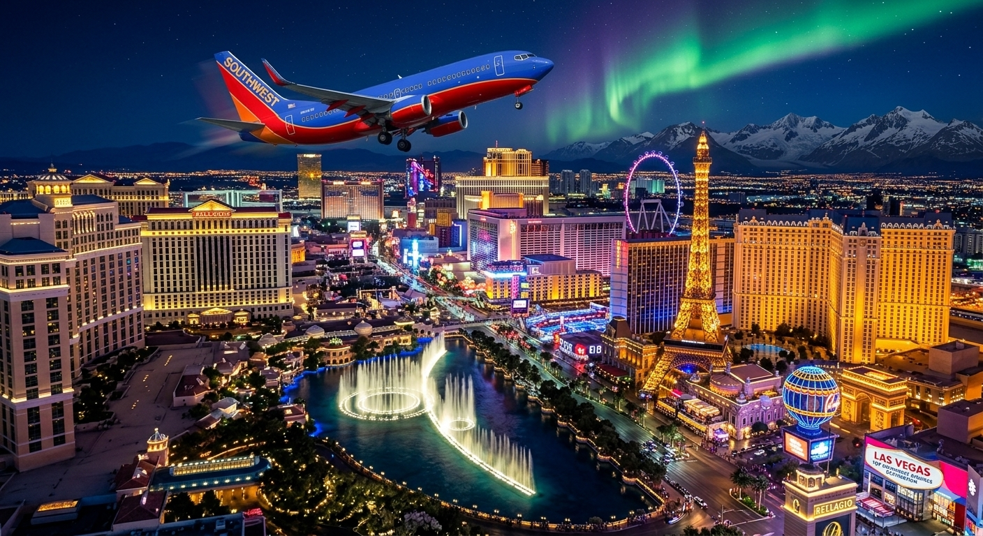 Top Southwest Airlines Destinations - Las Vegas StripTop Southwest Airlines Destinations - Las Vegas Strip